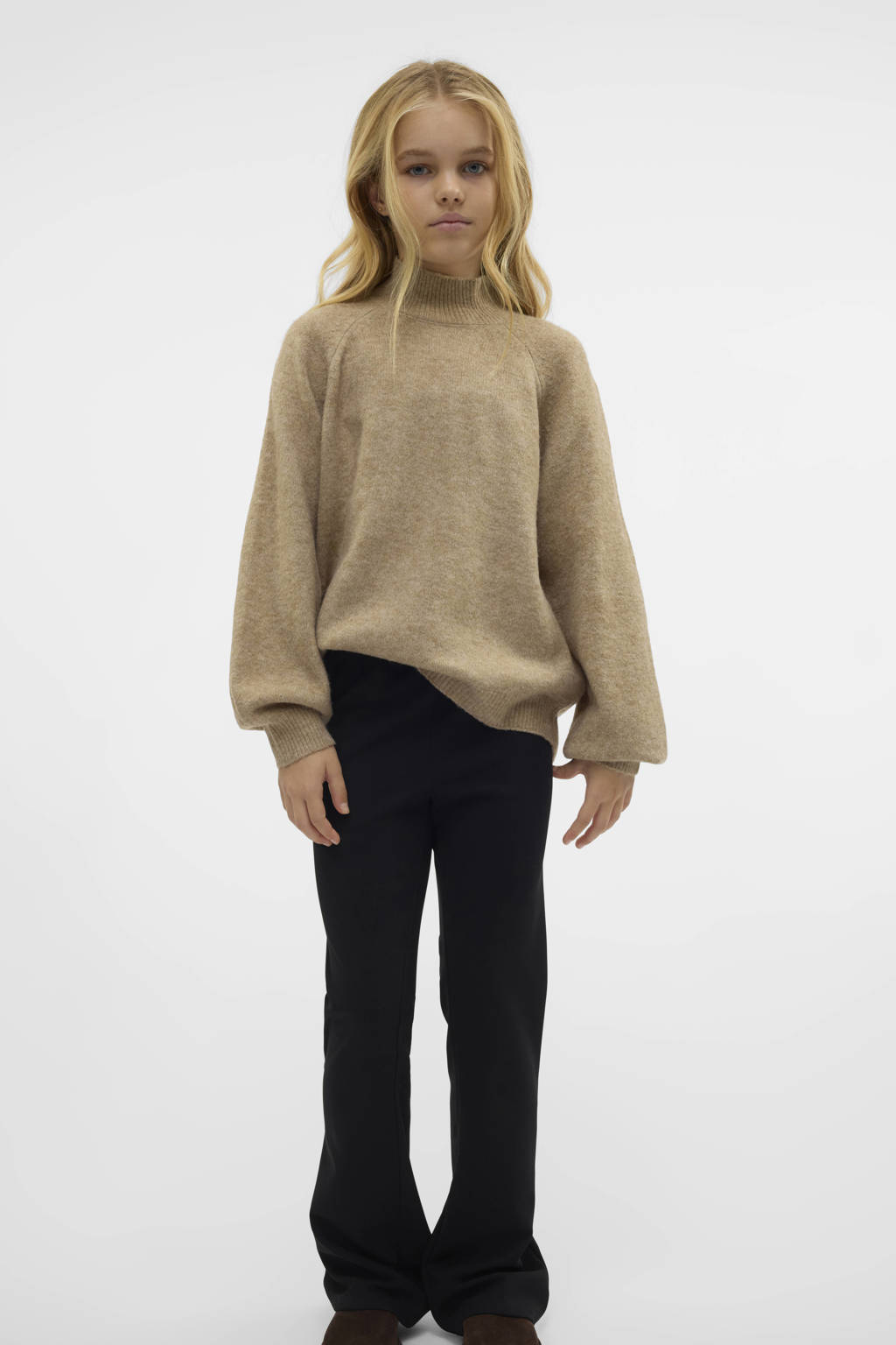 VERO MODA GIRL flared broek VMLUCCAKAMMAzwart