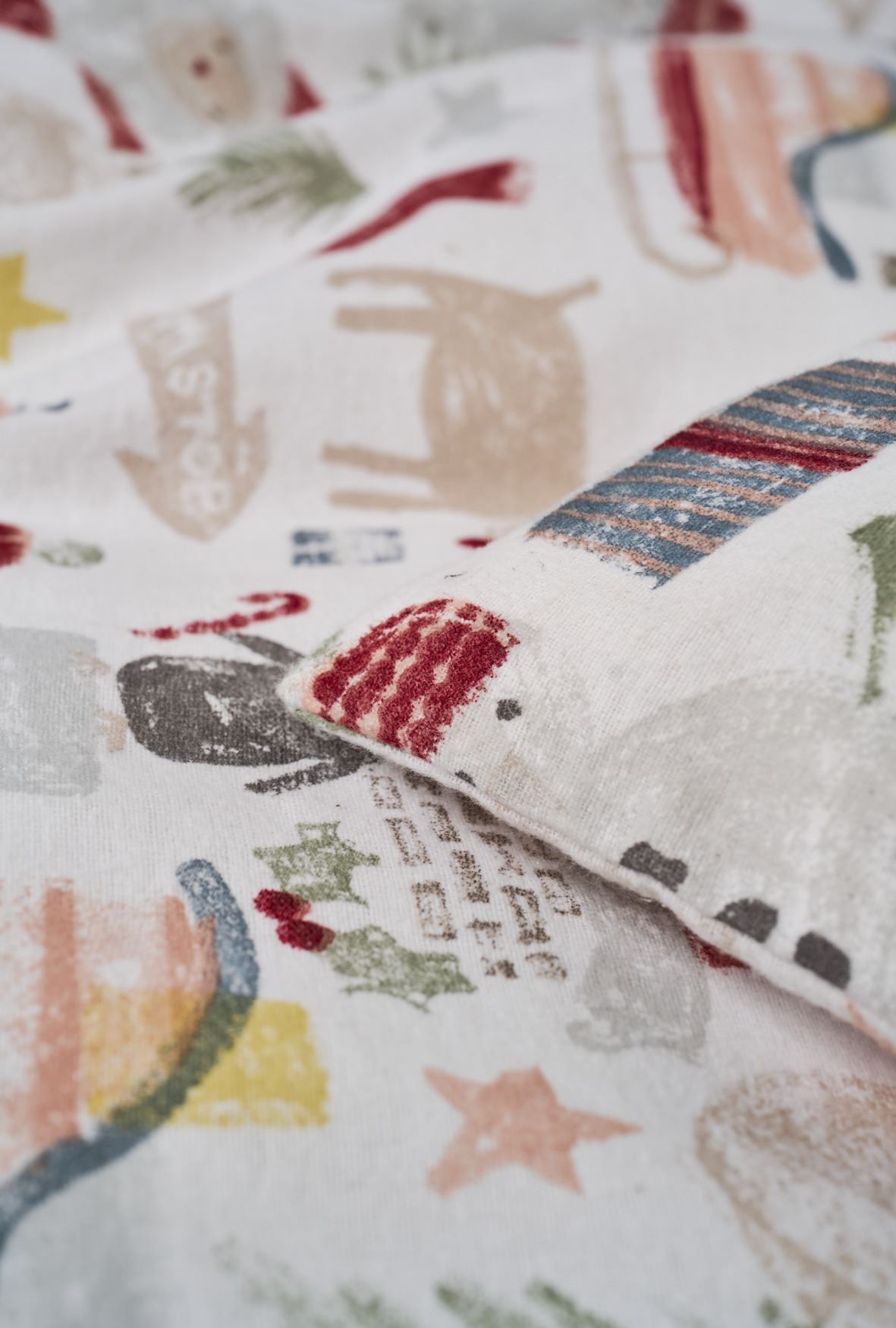 Flanell sengesett              multi - 140x200 cm