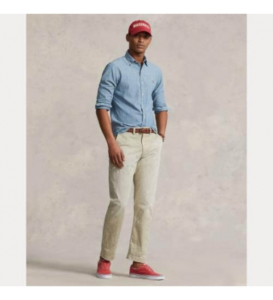 Camisa azul Ralph Lauren Polo Ralph Lauren Chambray Slim Fit