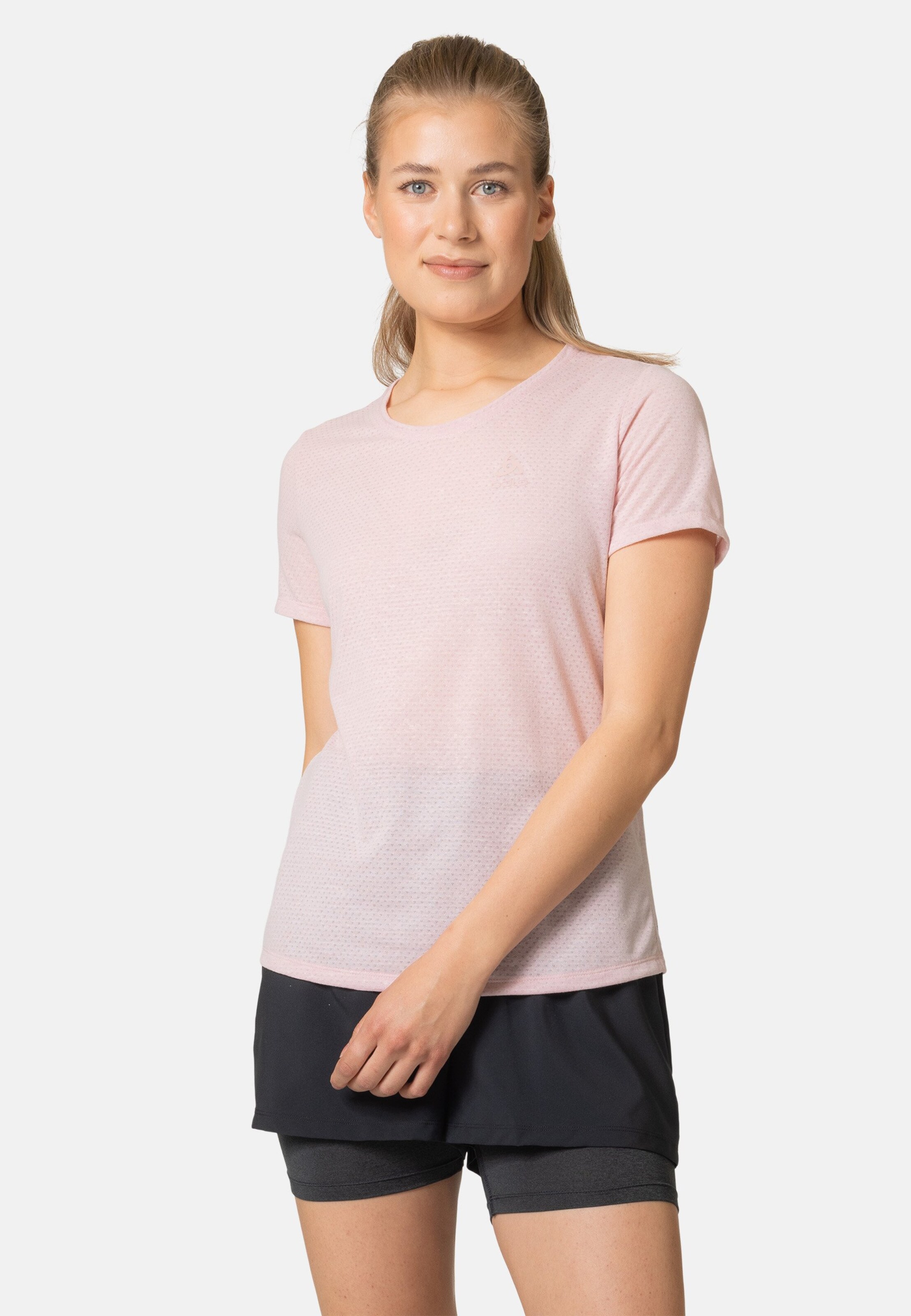 Active 365 Linencool T-Shirt in pale mauve melange