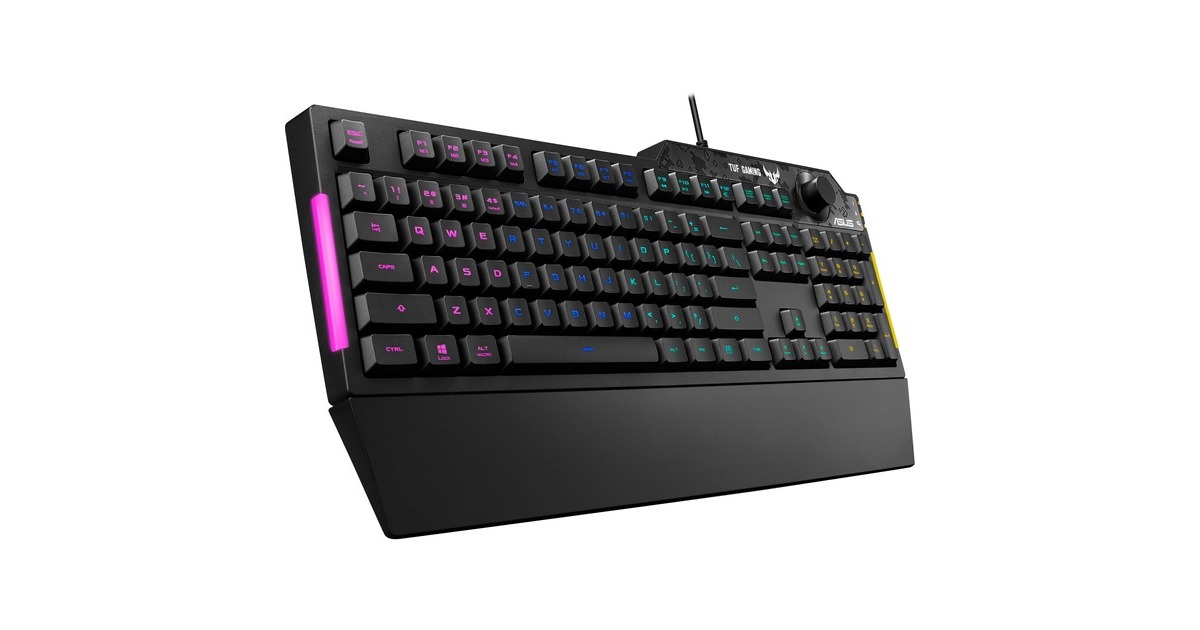 ASUSTUF Gaming K1, gaming toetsenbord  (Zwart, US lay-out, Membraan, RGB leds)