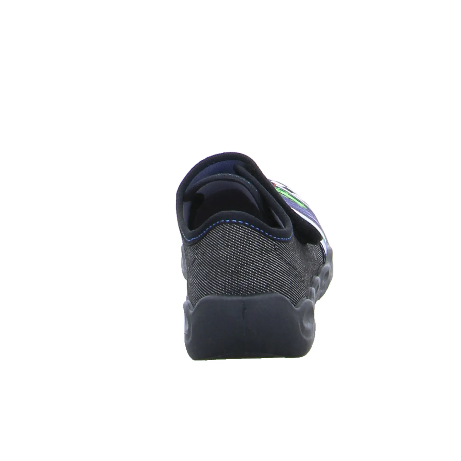 SUPERFIT Kinder-Hausschuh Schwarz Textil  Jugendhausschuh