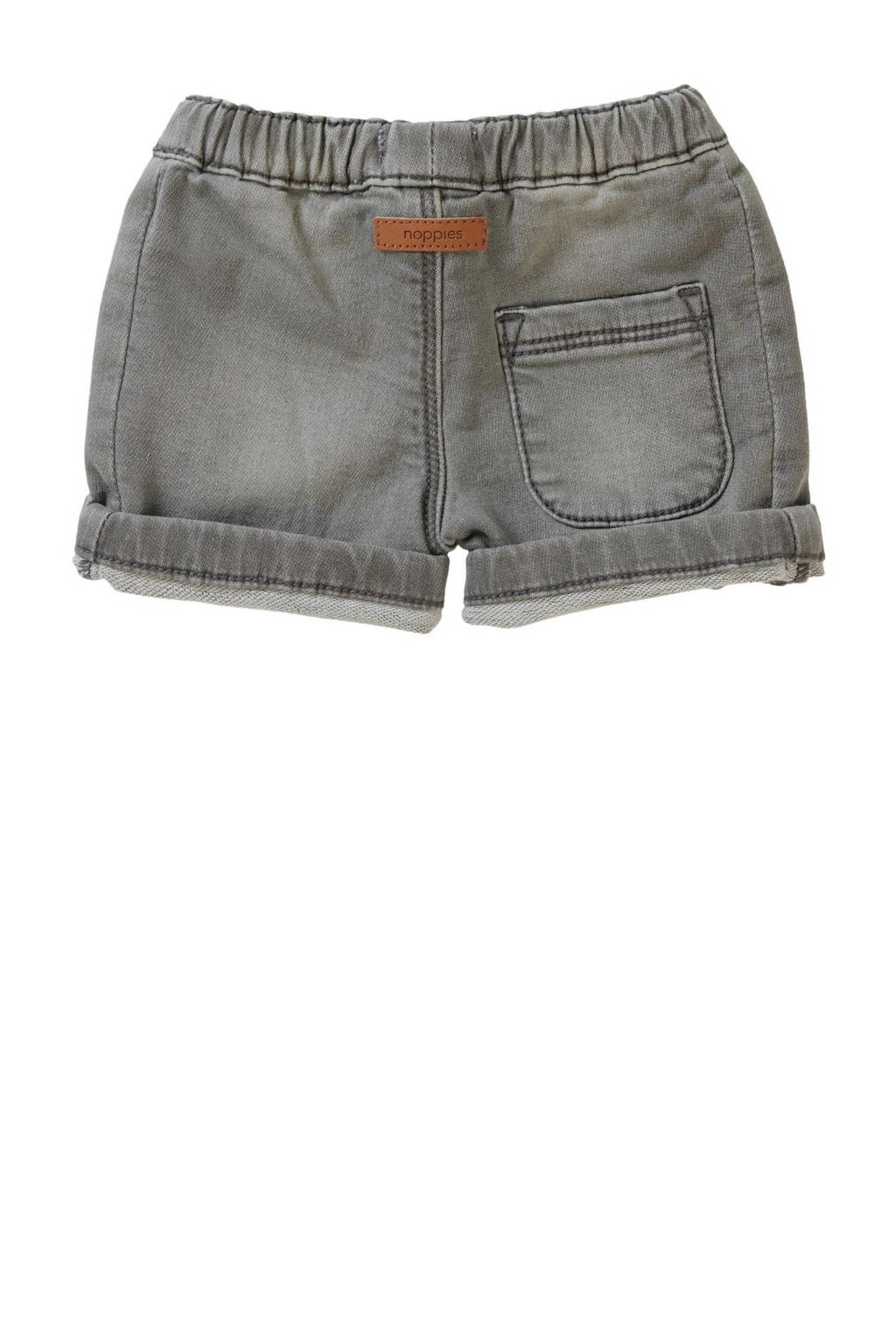 Noppies baby regular fit denim short light grey denim