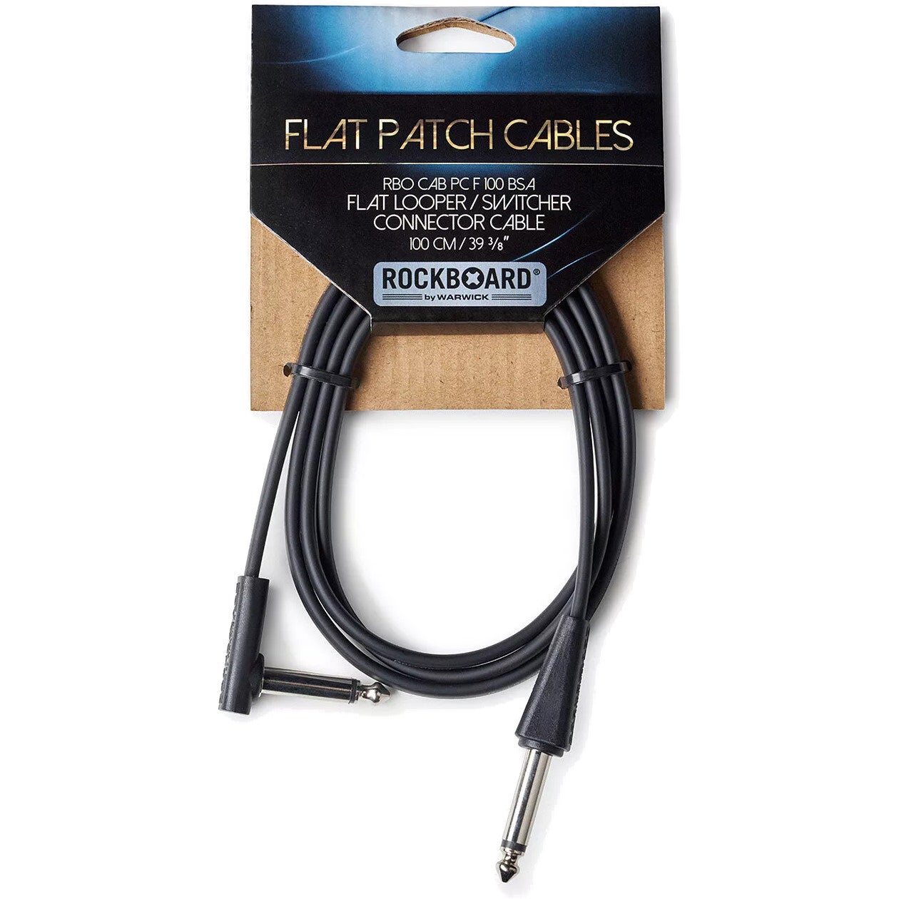 RockBoard Flat Patch Looper/Switcher kabel haaks-recht 100 cm