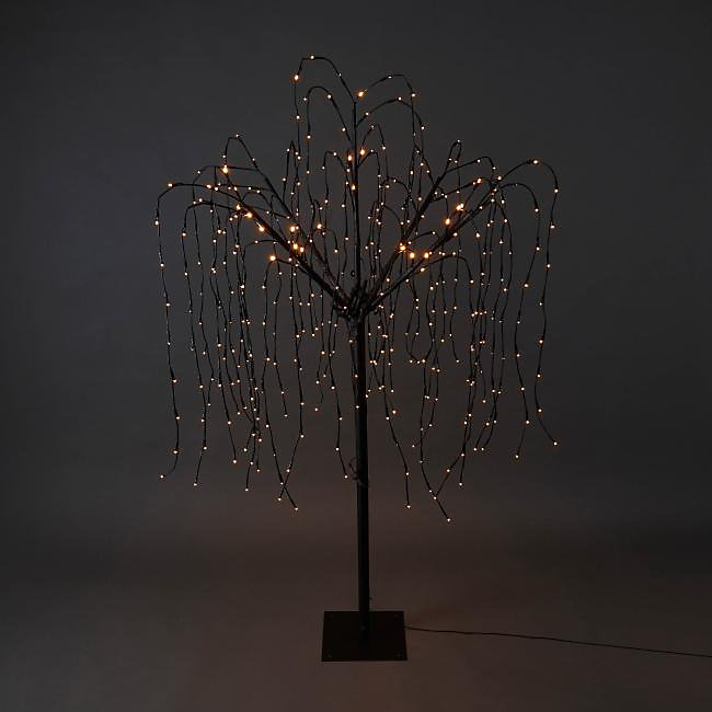 Arbre blanc 50 LEDs blanc chaud H.152,4 cm