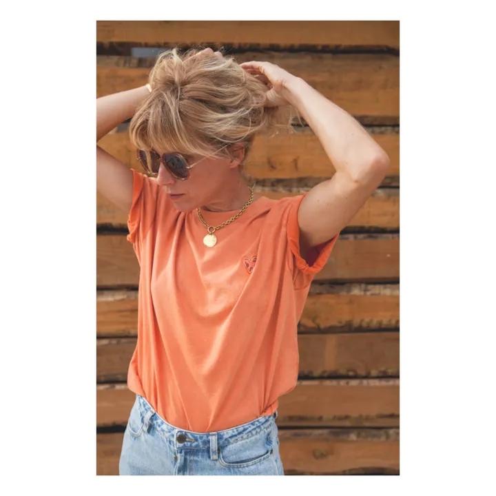 Marlot Paris T-Shirt Coton Bio Jil - Collection Femme | Orange