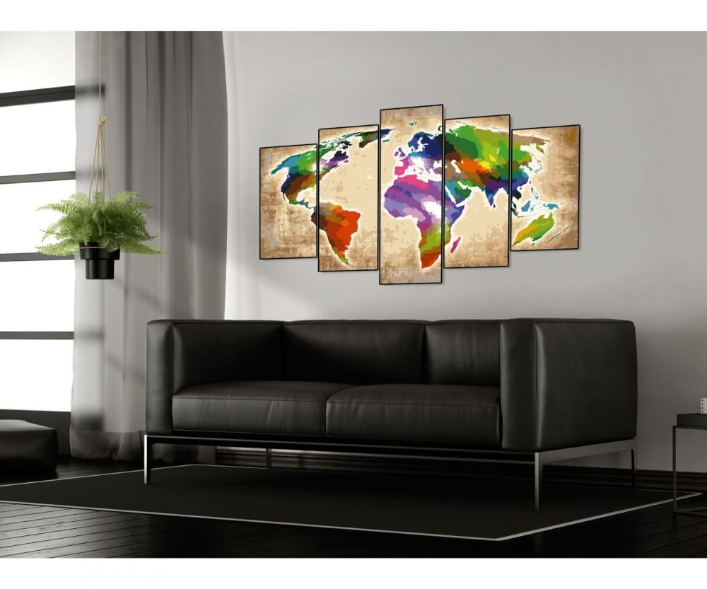 Malen nach Zahlen - Colorful World (Polypt.)