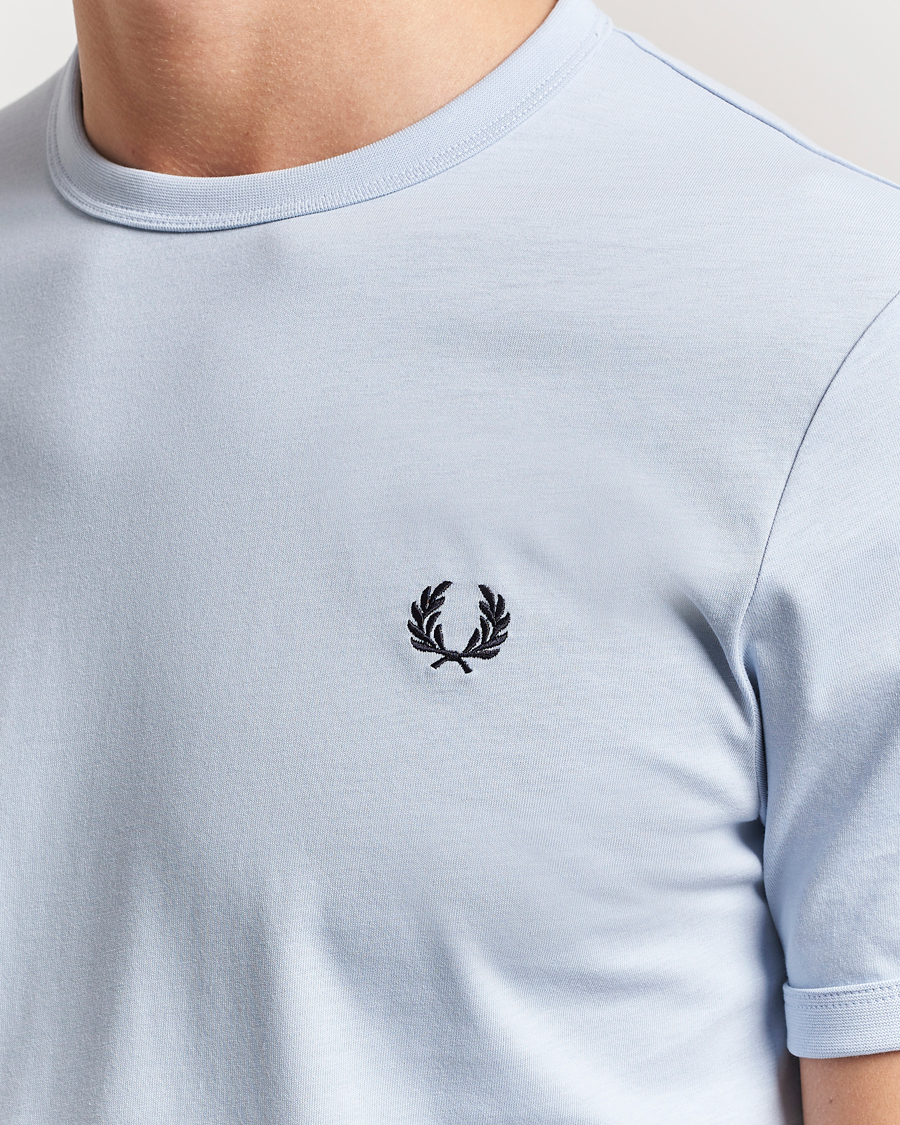 Fred Perry Ringer T-Shirt Light Smoke