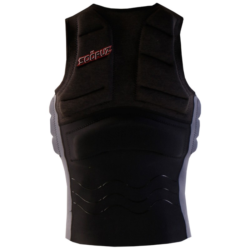 Soöruz  Kitevest Front Zip OPEN Black - The Corner Shop