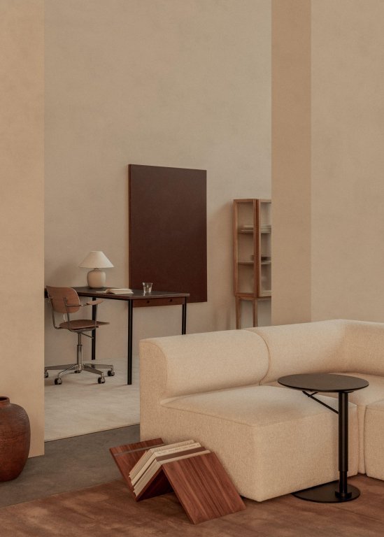 Audo Copenhagen Co eettafel 140x70 chroom/crème
