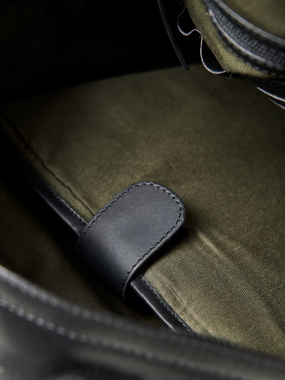 Sac à dos en cuir uni