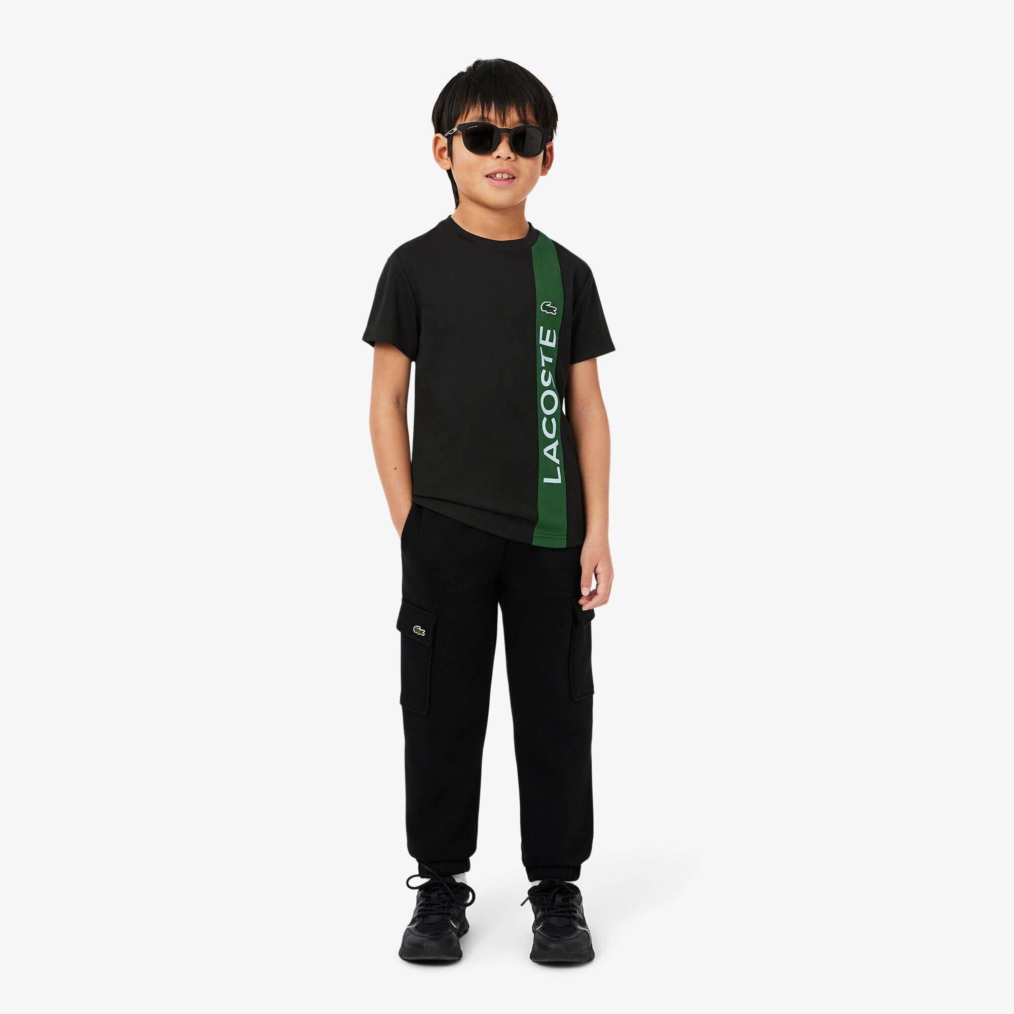Lacoste Ultra Dry Print Branding T Shirt Juniors