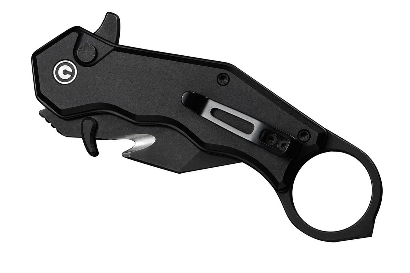 Civivi Amaroq C24018-2 Blackwashed Nitro-V, Black Aluminium, zakmes, Tony Sentmanat design