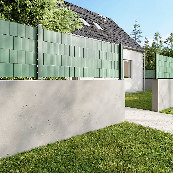 Panneau de clôture grillagée Blooma Louga vert 200 x h.193 cm