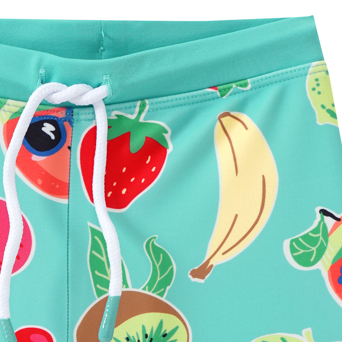 Famy Baby Badehose mit Allover-Print helltürkis