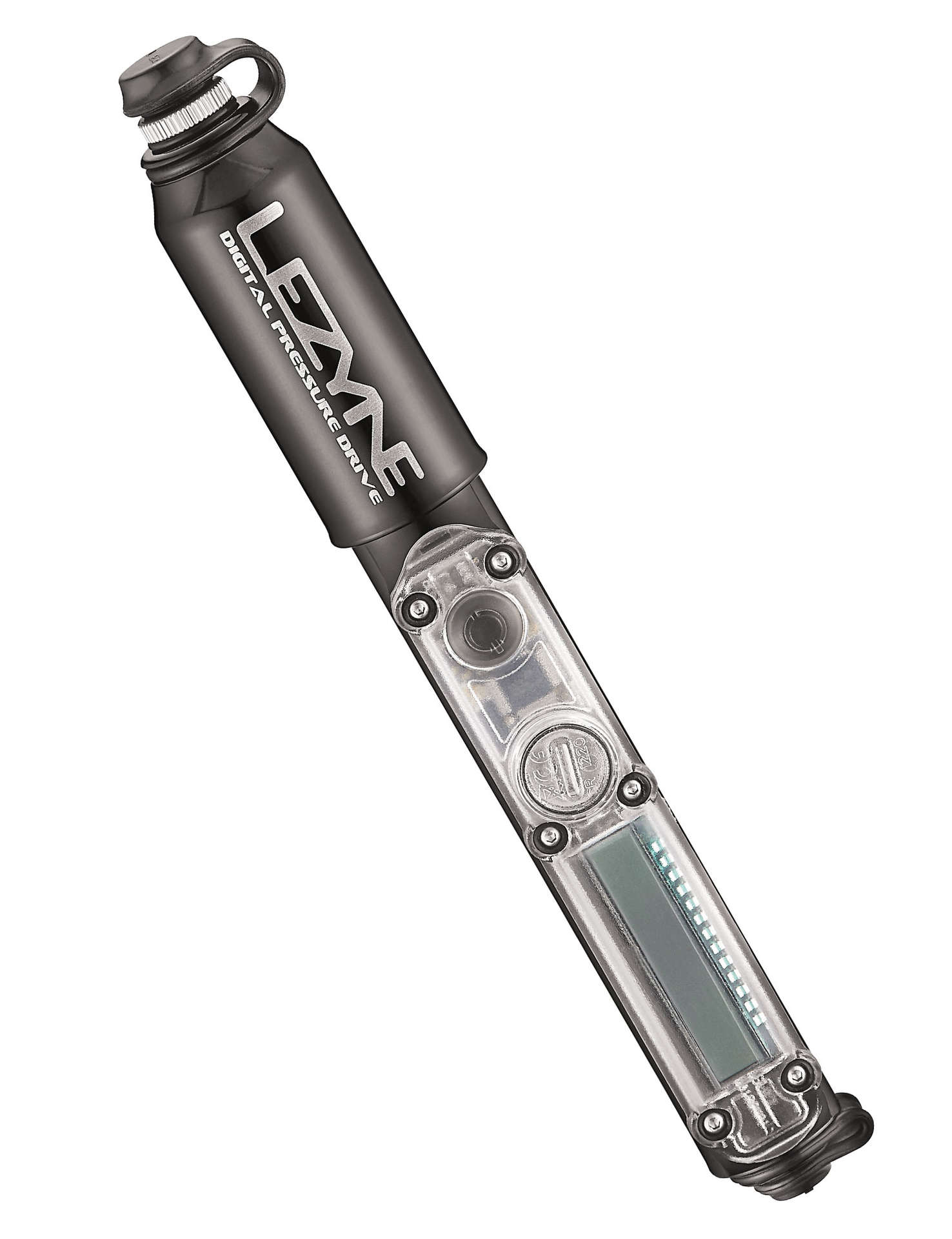 Lezyne Digital Pressure Drive Minipomp Zwart/Hi Gloss