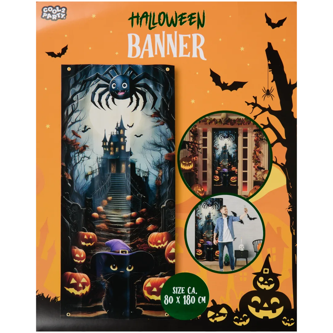 Décoration de porte d'Halloween Cool2Party