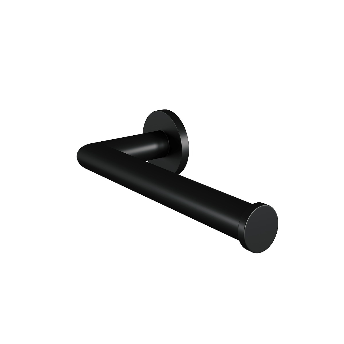 Brauer Black Edition set met handdoekhaak, toiletrolhouder en toiletborstelset mat zwart