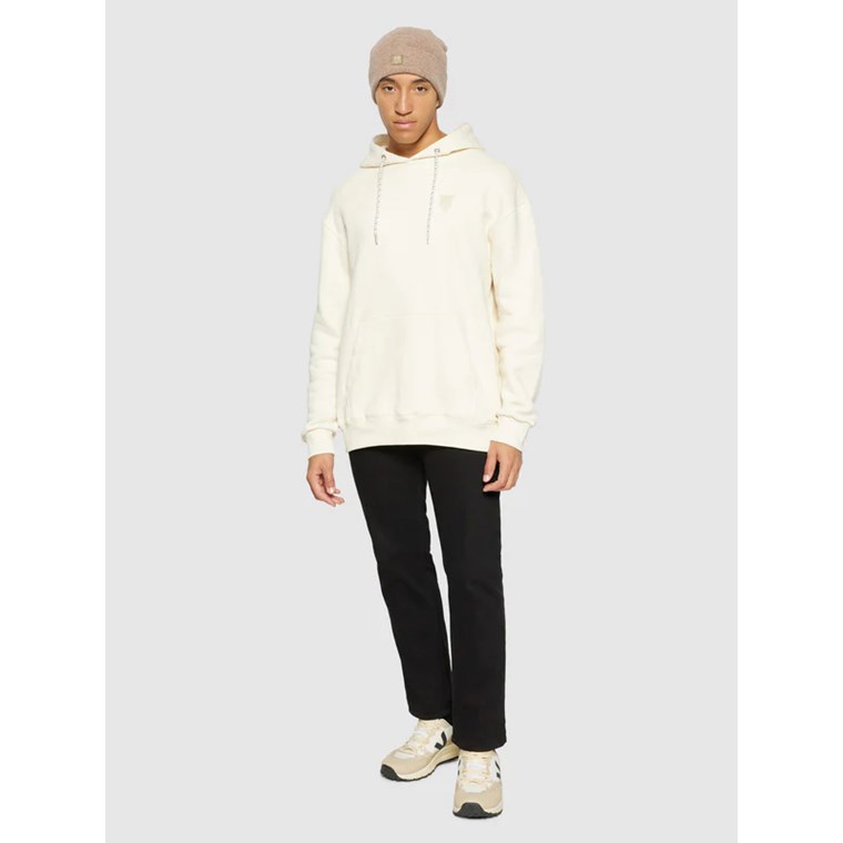 KnowledgeCotton Apparel Double Layer Wool Beanie Kelp Melange