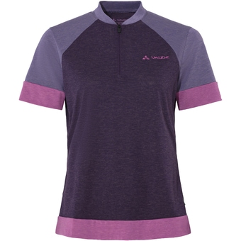 Vaude Altissimo Q-Zip Kurzarmtrikot Eggplant Damen