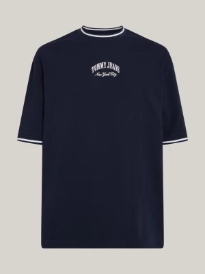 Camiseta de manga comprida 2 em 1 com modelagem ampla