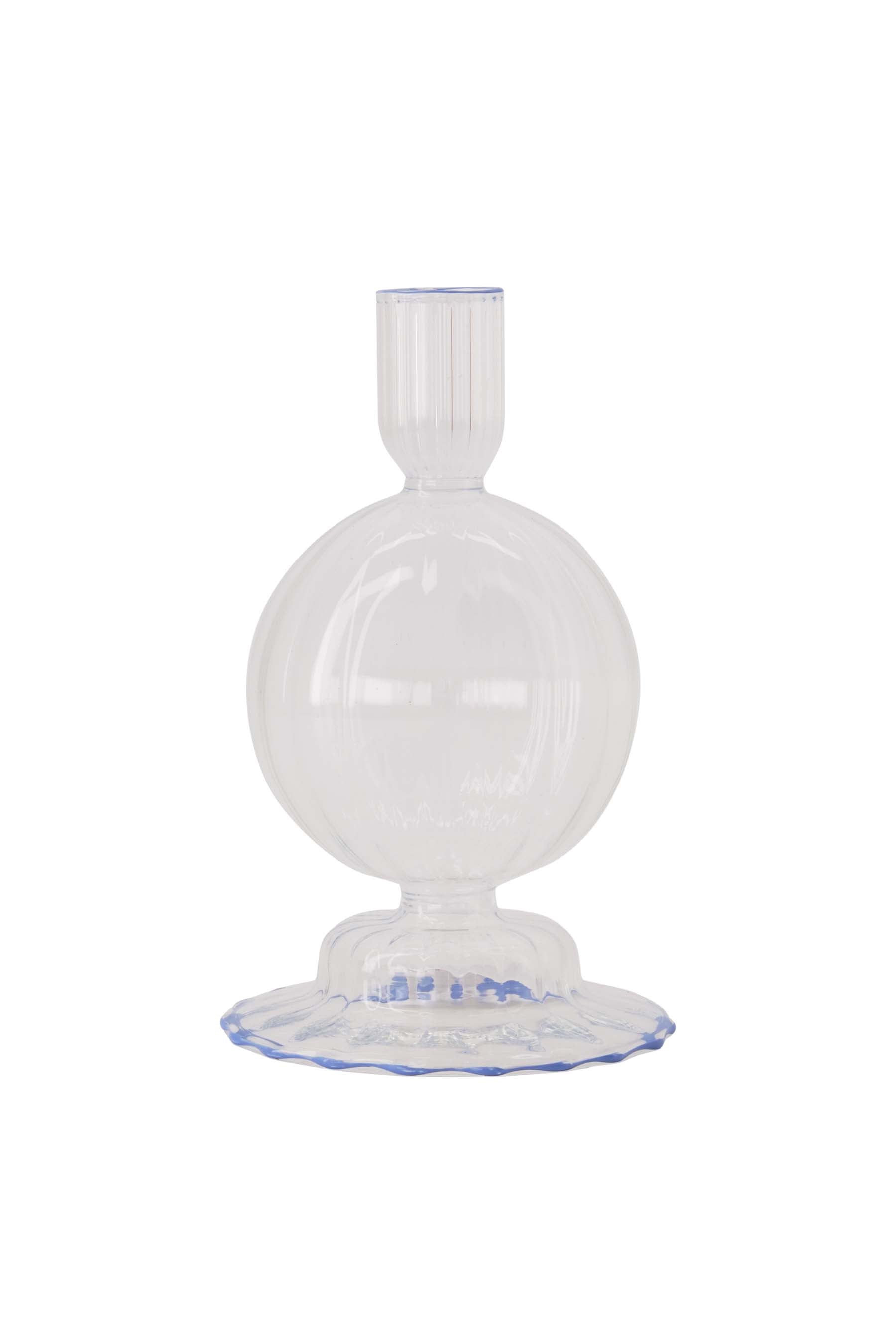 kandelaar glas bolling ribbel