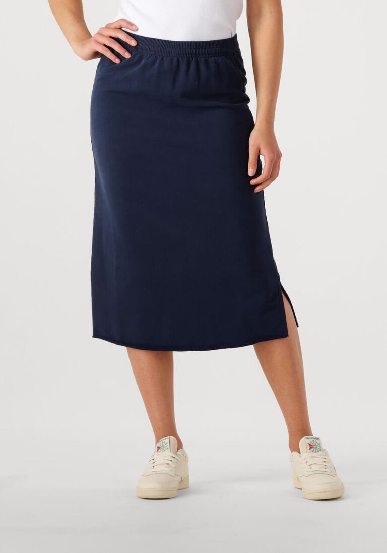 blauwe penn & ink midirok skirt