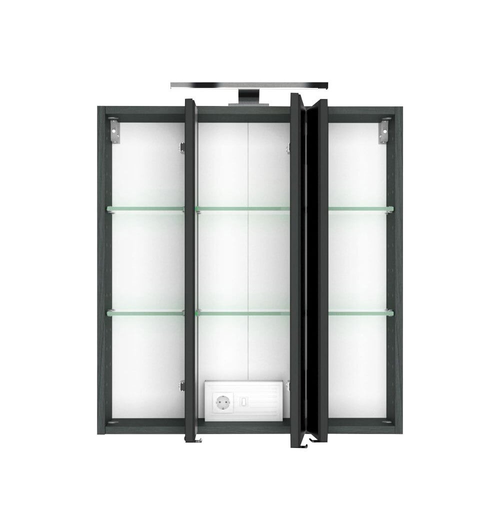 Spiegelschrank BAABE 60 x 66 cm Graphit matt