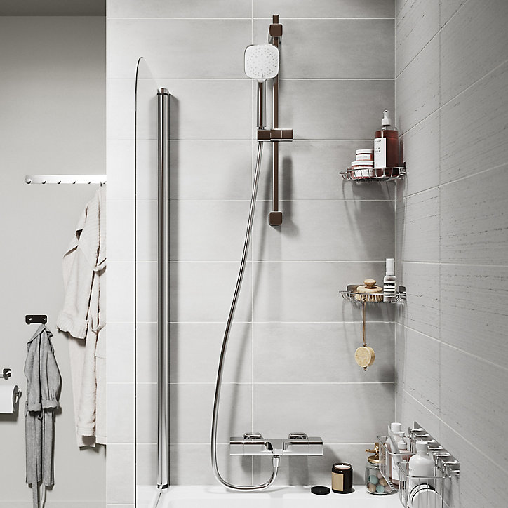 Panier filaire d'angle Koros chromé GoodHome