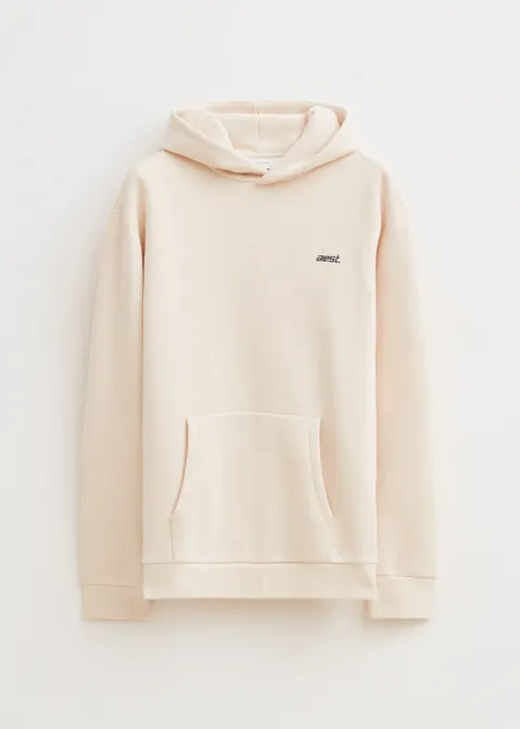Hoodie met merk print off-white (CREME.L)