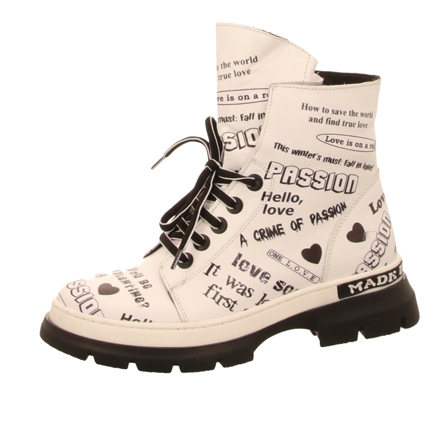 2 GO Shoe Stiefelette weiß weiss/weiss kombi