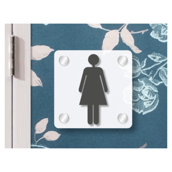 Pickup 3D Home plaat grijs acrylaat 3 mm 10 x 10 cm