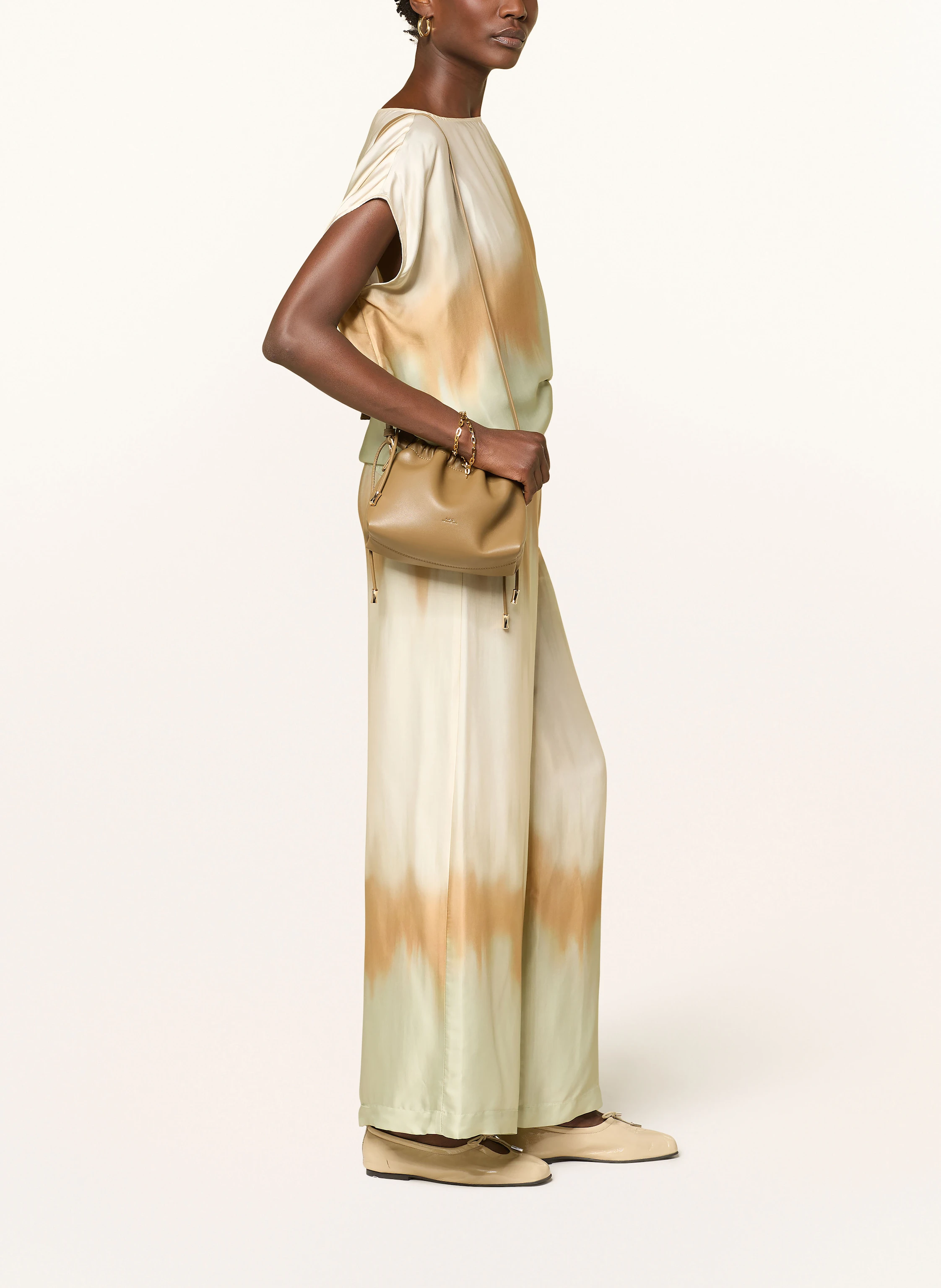 ottod'ame Marlenehose RAO aus Satin
