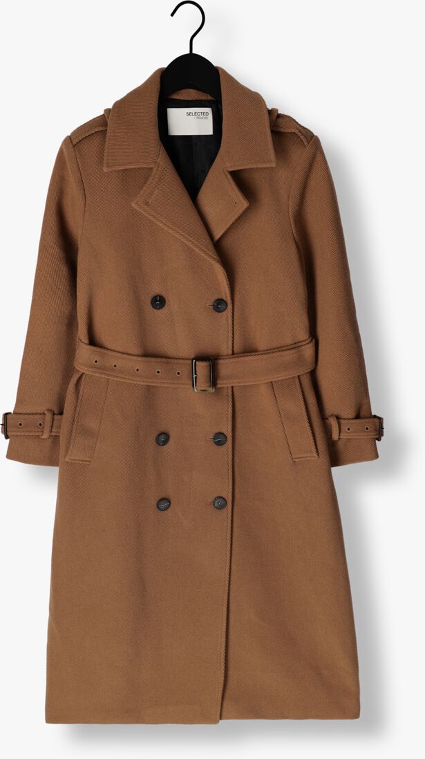 SELECTED FEMME bruine selected femme  slfhenrika wool trench coat