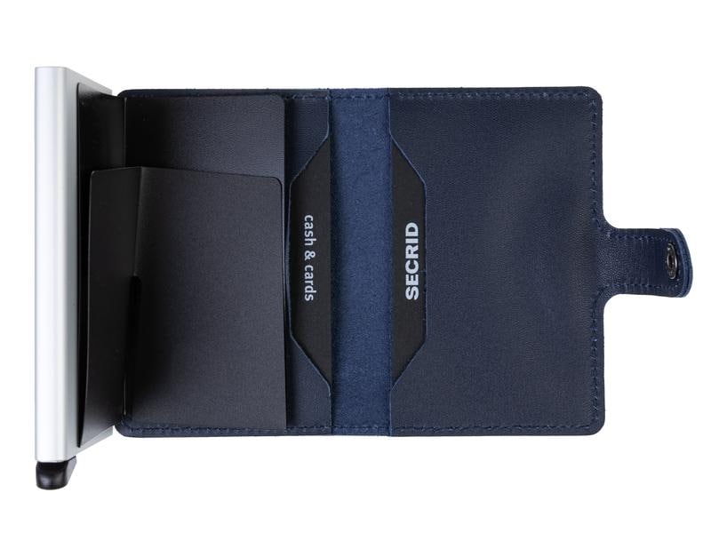 SECRID Portemonnaie Miniwallet Navy Geldbörse mit RFID-Schutz