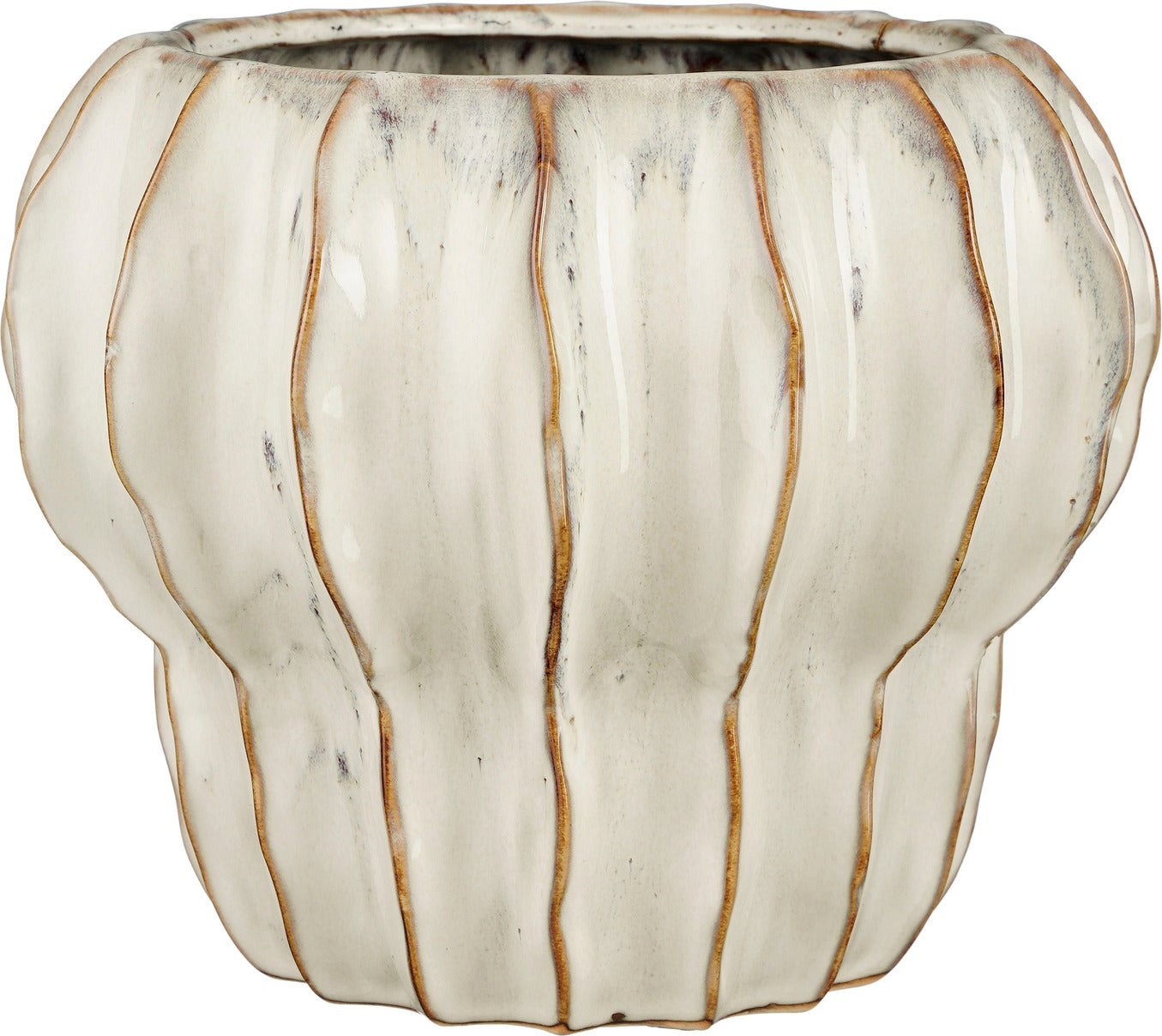 Mica Decorations bloempot Altea wit D 24,5 H 20 cm
