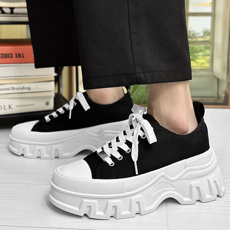 Tanzanite - Platform Canvas Sneakers