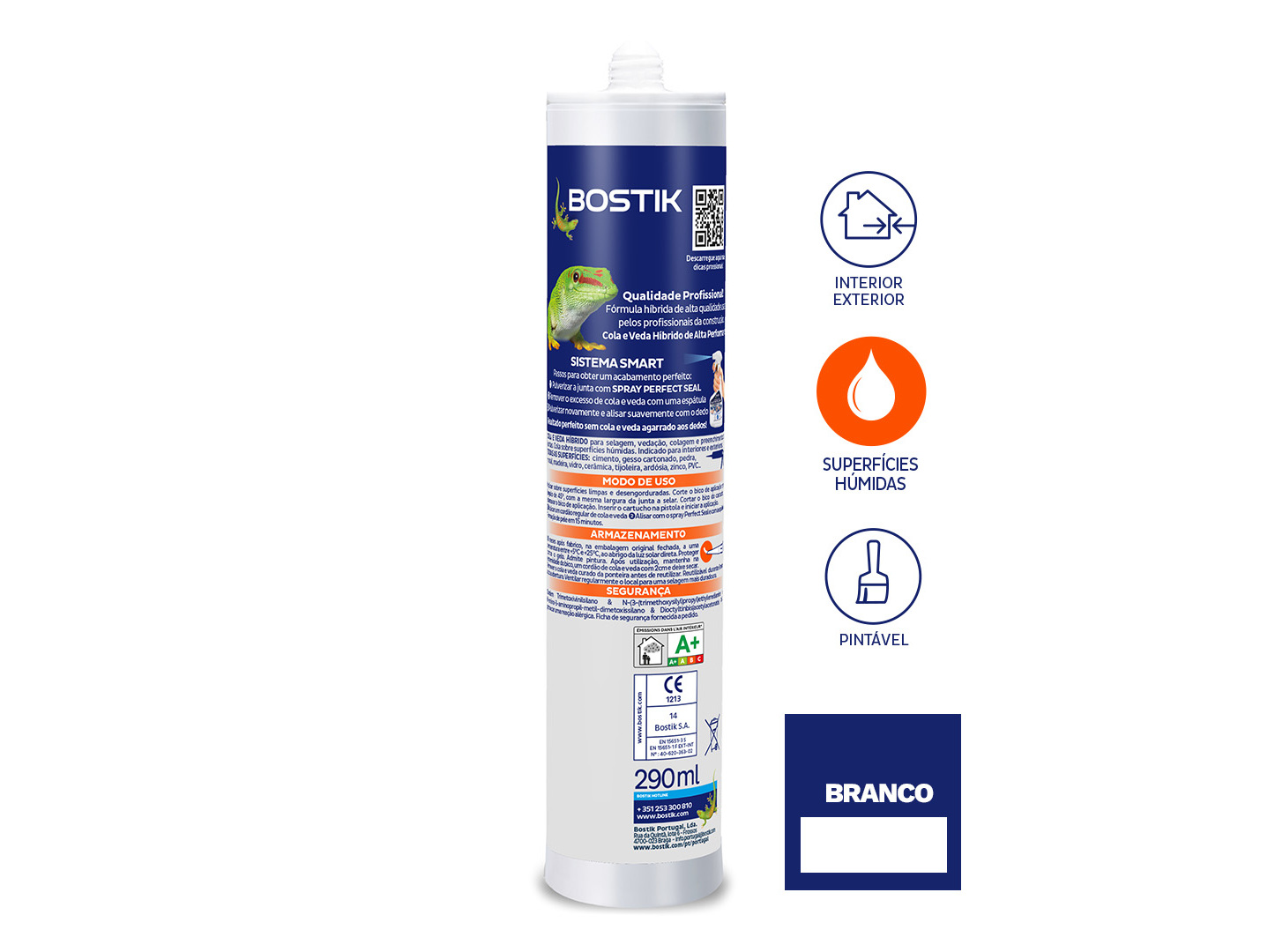 COLA E VEDA BOSTIK BRANCO 290ML