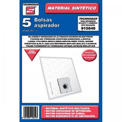 Sacos para aspirador de pó Tecnhogar TAURUS-MOLINEX-SOLAC