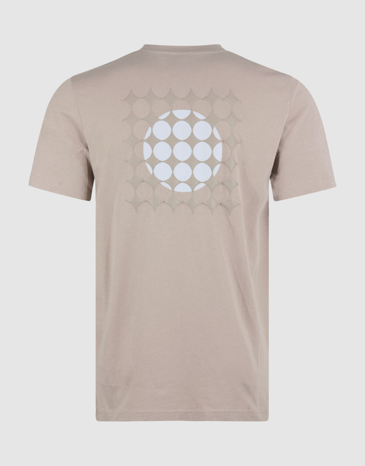 Fading Circle Artwork T-shirt Lichtbruin