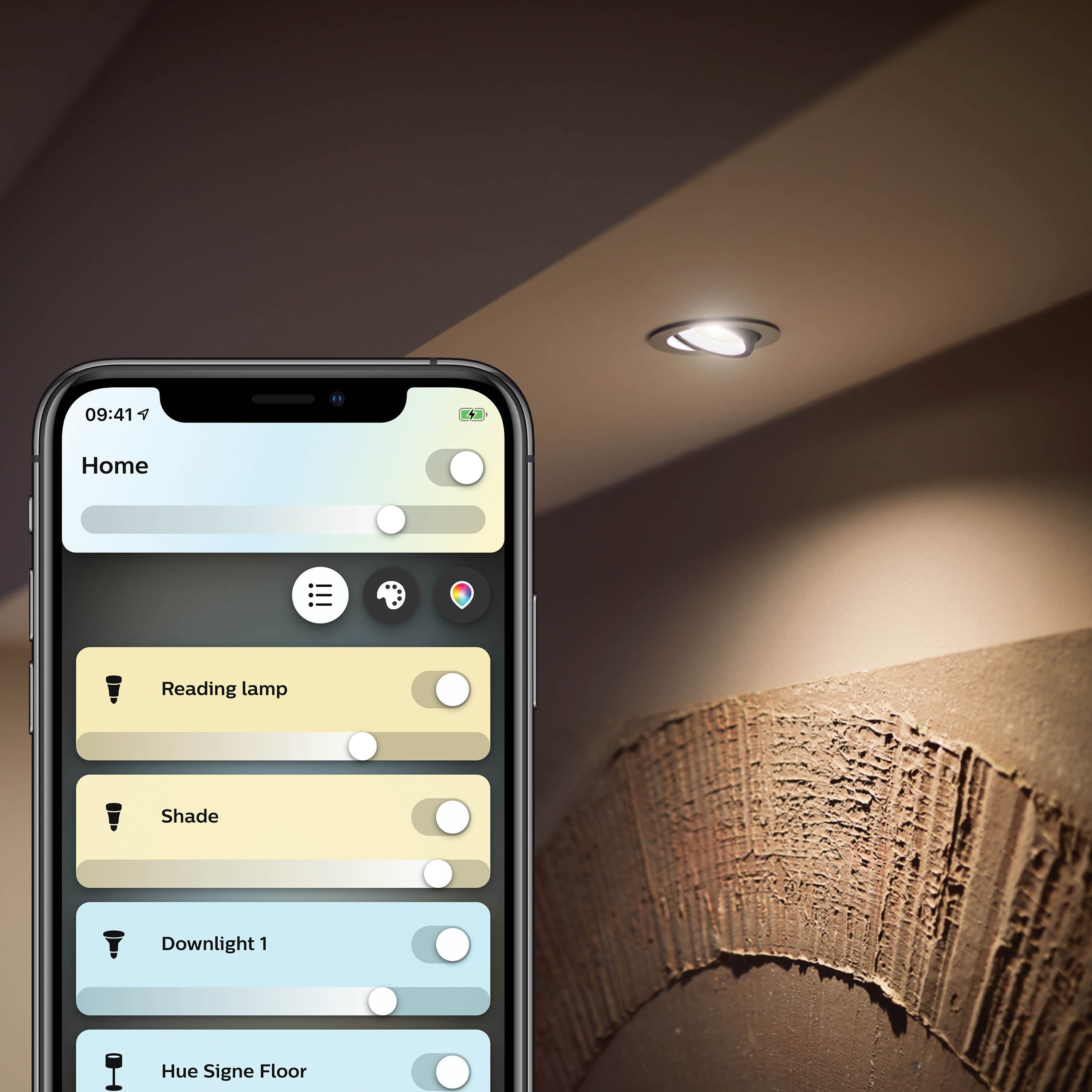 Philips Donegal Inbouwspots met White Ambiance & Dimmer - Chroom