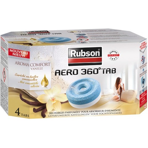 Recharge absorbeur Aéro 360 aroma confort vanille x4