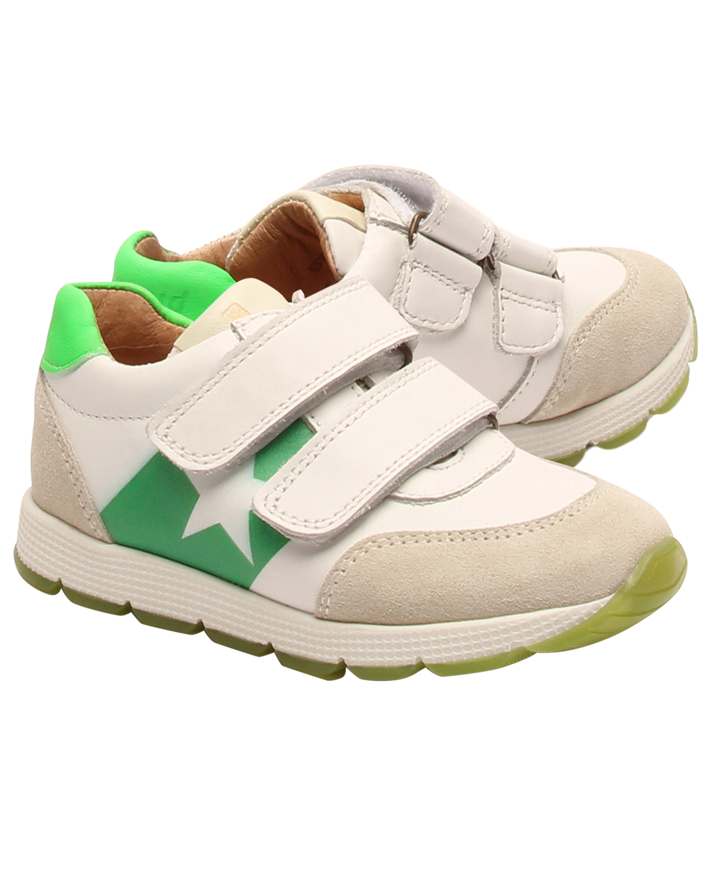 Klettschuhe LIAM V in white/green