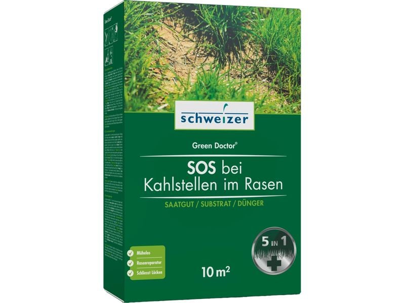 Eric Schweizer Substrat Green Doctor, 1.5 kg SOS bei Kahlstellen im Rasen