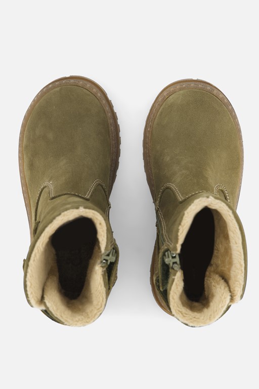 Develab Enkellaarsjes groen Nubuck