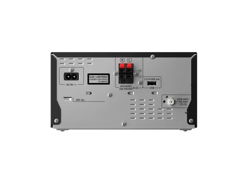 Panasonic SC-PM704 - Mikrosystem - 80 Watt (Total) - sort