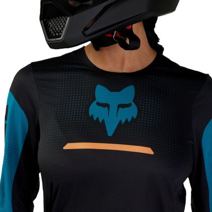 Maillot cross Fox WOMEN'S FLEXAIR - OPTICAL 2023 - Bleu / Noir