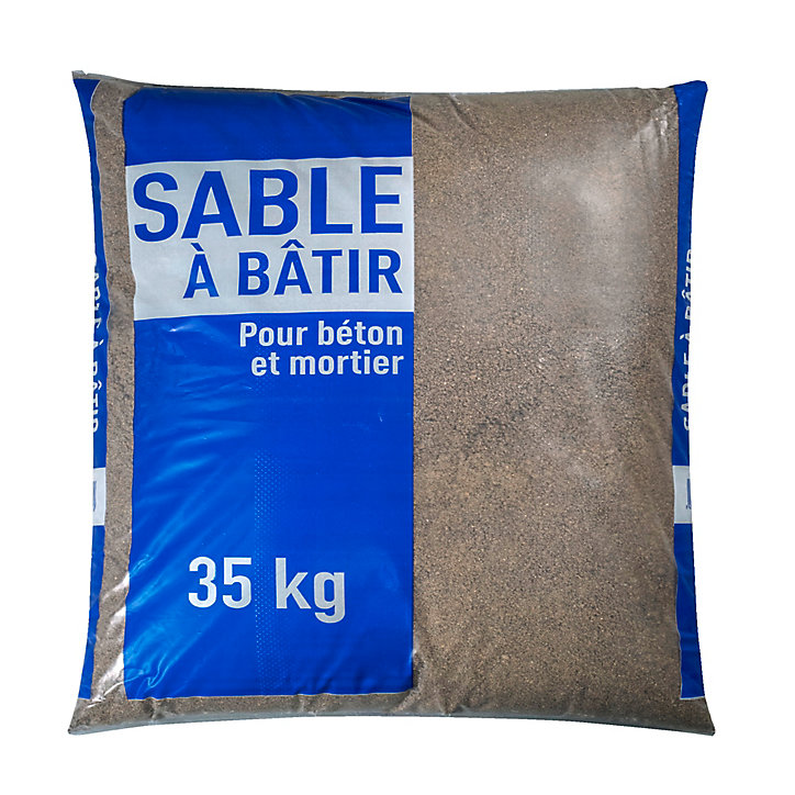 Sable à batir en vrac pour béton et mortier 35 kg