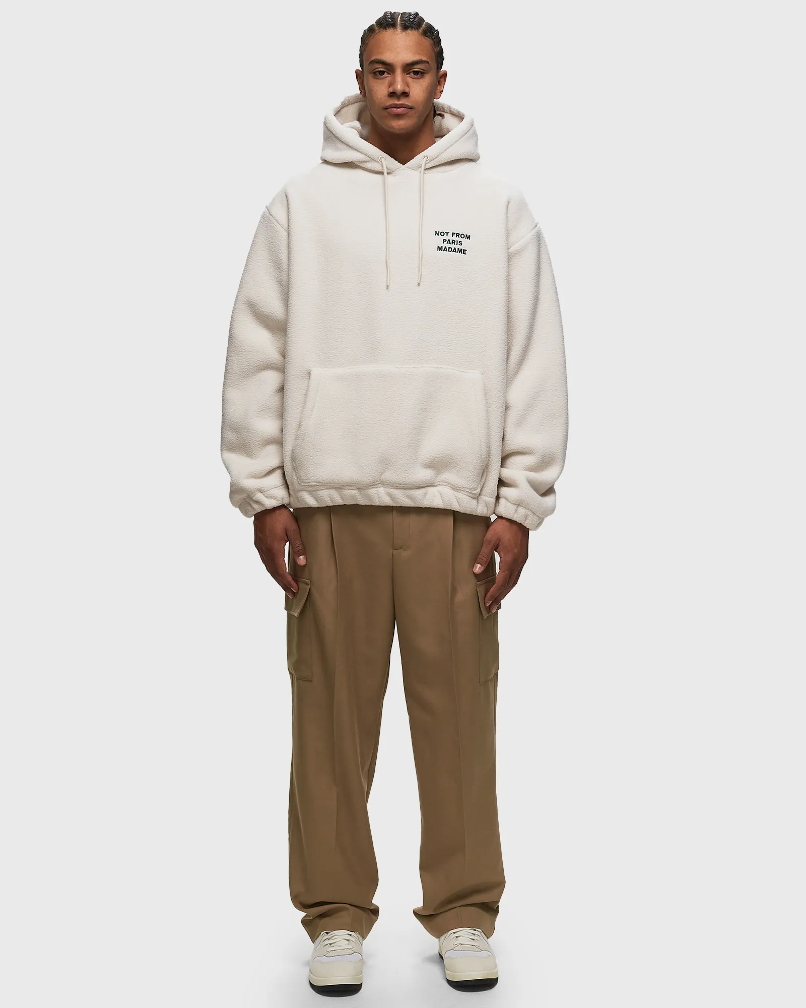 Drôle de Monsieur Le Hoodie Polaire Slogan