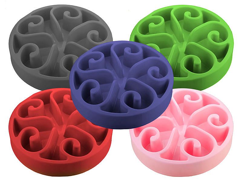 Eat Slow Live Longer Feeder Hond Small Blauw